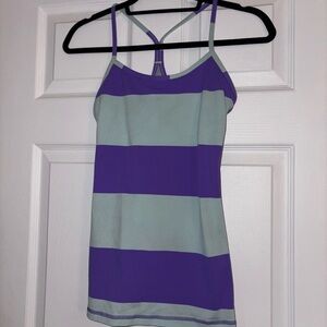 Lululemon Athletica Purple and Light Blue Tank Top